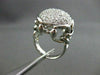 ESTATE LARGE 1.82CT DIAMOND 14KT WHITE GOLD CIRCULAR DOME SHAPED RING AMAZING!!
