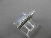ESTATE 1.25CT DIAMOND 18KT WHITE GOLD 3 ROW PAVE WEDDING ANNIVERSARY RING #23366