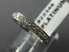 ESTATE .60CT DIAMOND CLASSIC PLATINUM ETERNITY ANNIVERSARY RING E/F VVS #22348