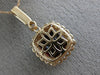 ESTATE LARGE 4.07CT DIAMOND & AAA RHODOLITE 14KT ROSE GOLD HALO FILIGREE PENDANT