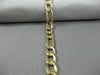ESTATE WIDE 14KT YELLOW GOLD CLASSIC SOLID ITALIAN FIGARO WOMEN BRACELET #22862
