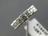 ESTATE .55CT DIAMOND 14KT WHITE GOLD 3D ROUND PYRAMID ANNIVERSARY RING #16535