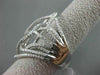 ESTATE MASSIVE 2.02CT DIAMOND 18KT WHITE GOLD MULTI WAVE 3D FUN COCKTAIL RING