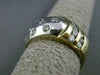 ESTATE WIDE .69CT DIAMOND 14KT WHITE & YELLOW GOLD MULTI ROW ETOILE RING #3330