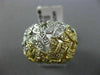 ESTATE LARGE .72CT DIAMOND 14KT WHITE & YELLOW GOLD FILIGREE BUTTERFLY FUN RING