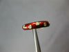 ESTATE .15CT DIAMOND & REED ENAMEL 18KT YELLOW GOLD ETOILE 5MM FUN RING