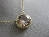 ESTATE LARGE 1.64CT DIAMOND & AAA MORGANITE 14KT YELLOW GOLD 3D CLASSIC NECKLACE