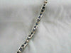 ESTATE 4.45CT DIAMOND & SAPPHIRE 14KT WHITE GOLD 3 DIMENSIONAL TENNIS BRACELET