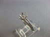 ESTATE 18KT WHITE GOLD CLASSIC SIX PRONG ROUND SEMI MOUNT ENGAGEMENT RING #28077