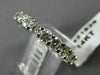 ESTATE 3.10CT ROUND DIAMOND 14K WHITE GOLD 3D SHARED PRONG ETERNITY RING #21839