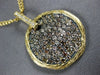 ESTATE 1.54CT MULTI COLOR FANCY DIAMOND 14KT YELLOW GOLD 3D BY THE YARD PENDANT