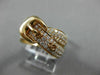 ESTATE WIDE 1.34CT ROUND DIAMOND 18KT ROSE GOLD 3D MULTI ROW BELT FUN RING VVS
