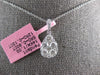 LARGE 1.02CT DIAMOND 14KT WHITE 3D GOLD INVISIBLE PEAR SHAPE TEAR DROP PENDANT