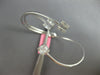 WIDE .77CT DIAMOND 18KT WHITE GOLD ROUND & BAGUETTE FLEXIBLE FUN BANGLE BRACELET
