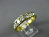 ESTATE 1.20CT DIAMOND 14KT YELLOW GOLD 8 STONE CHANNEL ANNIVERSARY RING #21015
