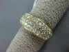 ESTATE 1.53CT DIAMOND 18KT YELLOW GOLD 3D SEMI ETERNITY WEDDING ANNIVERSARY RING