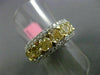 ESTATE 4.26CT DIAMOND 18KT WHITE & YELLOW GOLD 3 STONE WEDDING ANNIVERSARY RING