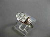 ESTATE WIDE .75CT DIAMOND 18KT WHITE GOLD INVISIBLE PRINCESS SQUARE RING #22114