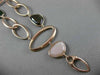 ESTATE 14KT ROSE GOLD 3D 2 ROW LINK MULTI COLOR QUARTZ BY THE YARD FUN BRACELET