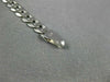 ESTATE LONG 14KT WHITE GOLD 3D CLASSIC CUBAN ANKLE BRACELET #23648