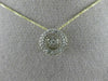 ESTATE 14KT TWO TONE GOLD 3D DANCING DIAMOND CIRCLE OF LIFE CLUSTER HALO PENDANT