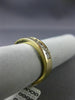 ESTATE .97CT PRINCESS DIAMOND 14KT YELLOW GOLD CHANNEL WEDDING ANNIVERSARY RING