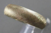 ESTATE 14K YELLOW GOLD MATTE FINISH MENS WEDDING BAND RING 6MM WIDE 12.25 #21060