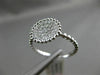 ESTATE .23CT ROUND DIAMOND 14K WHITE GOLD 3D BEAD CIRCLE MILGRAIN PAVE ROPE RING