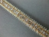 ESTATE WIDE 11.12CT WHITE & PINK DIAMOND 18KT WHITE & ROSE GOLD TENNIS BRACELET