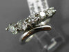 ESTATE LARGE 1.10CT DIAMOND 14KT WHITE GOLD 3D GRADUATING ANNIVERSARY RING 17790