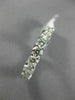 ESTATE 3.5CT DIAMOND 14K WHITE GOLD 3D SHARED PRONG ETERNITY WEDDING RING 21838