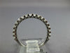 ESTATE .52CT DIAMOND 18KT WHITE GOLD 3D 2MM ROUND 3/4 ETERNITY ANNIVERSARY RING