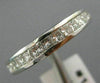 ESTATE .78CT DIAMOND 14KT WHITE GOLD 3D CLASSIC CHANNEL WEDDING RING BAND #1338