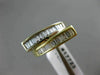 ESTATE .78CT BAGUETTE DIAMOND 14K TWO TONE GOLD CLASSIC DOUBLE SIDED RING #17723