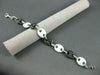 ESTATE WIDE 23.38CT DIAMOND & WHITE AGATE 18KT WHITE GOLD FUN BRACELET BEAUTIFUL