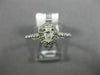 ESTATE .51CT ROUND & PEAR DIAMOND 14KT WHITE GOLD SEMI ETERNITY ENGAGEMENT RING