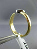 ESTATE .08CT DIAMOND 14K WHITE & YELLOW GOLD SOLITAIRE HEART PROMISE RING #21996