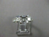 ESTATE .50CT DIAMOND 14KT WHITE GOLD 3 STONE SEMI MOUNT ENGAGEMENT RING #22429