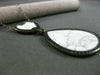 ESTATE LARGE 1.49CT DIAMOND & WHITE ONYX 14KT WHITE & BLACK GOLD 3D NECKLACE