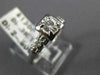 ANTIQUE .40CT OLD MINE DIAMOND 14KT WHITE GOLD 3D FISHTAIL ENGAGEMENT RING #9522