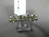 ESTATE 1.30CT DIAMOND 14KT WHITE GOLD 3D 5 STONE ETOILE WEDDING ANNIVERSARY RING