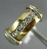 ESTATE .30CT DIAMOND 14KT WHITE GOLD 3D CLASSIC FLOWER CLUSTER PENDANT #2804