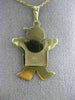 ESTATE 14KT YELLOW GOLD HANDCRAFTED BABY BOY ENGRAVABLE FLOATING PENDANT #25192