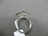ESTATE LARGE .18CT DIAMOND 14KT WHITE GOLD OPEN DIAMOND SHAPE HALO CLASSIC RING