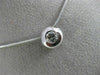 ANTIQUE .39CT ROUND DIAMOND 14KT WHITE GOLD 3D CLASSIC SOLITAIRE PENDANT #3211