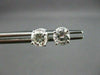 ESTATE 1.05CT ROUND DIAMOND 14KT WHITE GOLD SCREW BACK STUD EARRINGS H VS #22340