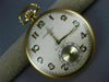 ANTIQUE LARGE TIFFANY & CO. SWITZERLAND 18KT YELLOW GOLD 3D POCKET WATCH #26596