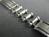 ESTATE WIDE & LONG 14KT WHITE GOLD HANDCRAFTED ITALIAN MENS BRACELET #22779