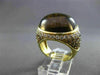 ESTATE MASSIVE 22.27CTW FANCY DIAMOND & AAA SMOKY TOPAZ 18KT YELLOW GOLD RING
