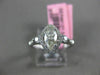 ESTATE .78CT WHITE & YELLOWW DIAMOND 18K WHITE GOLD CLASSIC HALO ENGAGEMENT RING